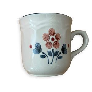 4 Hearthside CUMBERLAND BRAMBLEBERRY Stoneware Coffee Mugs Cottagecore Vintage